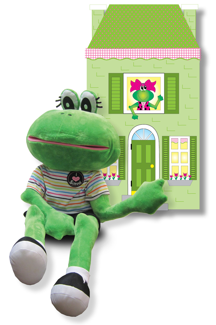 Fernando Frog Puppet w/ House