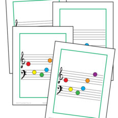 Sheet Music Dot Cards
